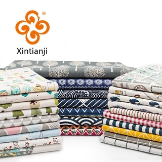 DIY Handmade fabric kain pasang tablecloth in stock cotton linen 0.5meter W300022