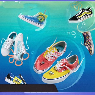 VAaS SpongeBob SquarePants series joint men's and women's high and low casual sports shoes VN0A54F19ES