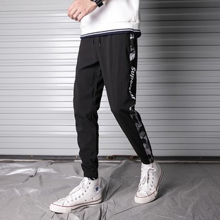【Ready stock】Men Leisure sports pant comfortable fabric quick-drying jogging pants
