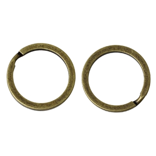 MC709: 25mm Key Chain Key Ring DIY 50 pcs + 50 pcs Opened Jump Rings Findings Round