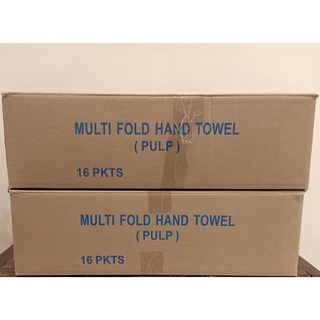 (16 PACKS) M-Fold Hand Towel Tissue for Restaurant, Hospital, Hotel (180mm x 250 Sheets) - Virgin Pulp