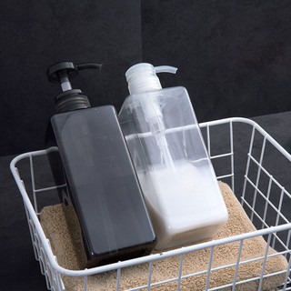 600ML Large-Capacity Press Type Split Bottle Black And White Transparent Cosmetic Container