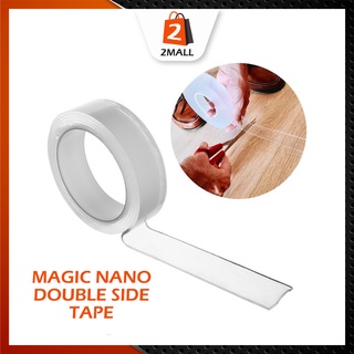 2MALL Strongly Sticky Nano Tape Multifunctional Double-Sided Adhesive Traceless Washable Removable Tape Power Tape