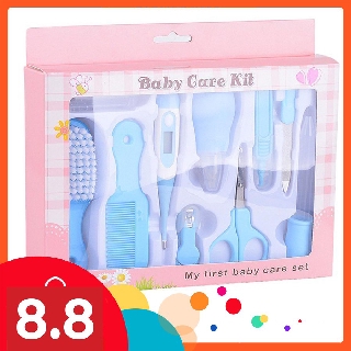 Newborn Complete Nursery Health Set Nail Clipper Brush Baby Care Kit (10 In 1)