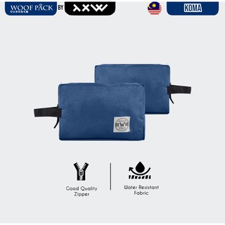 Pouch Clutch Travel Kit Dopp Kit Cosmetic Gadget Bag - The X Woof - TCpouch-Xmi 1.0 / Tpouch 2.0x Blue TXWTPX202