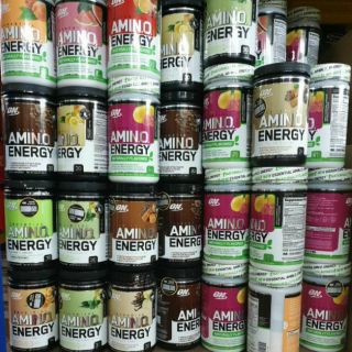 Optimum Nutrition Essential AmiN.O. Energy Electrolytes Amino Acids, Caffeine to Support tenaga energy and focus