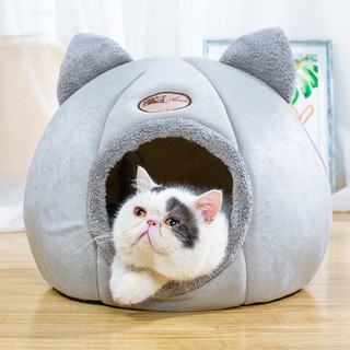 Foldable Cat Bed Pet Sleeping Bed for Indoor Cat Dog House with Mattress Puppy Cage Cat Sleeping Mat Cat Pillow
