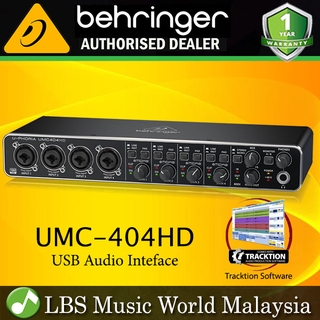 Behringer UMC-404HD 4 X 4 USB Audio MIDI interface with MIDAS Mic Preamp (UMC404HD UMC404)