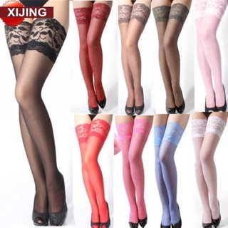 Fashion Women Lace Top Stay Up Thigh-Highs Sockings Nylons Hosiery Pantyhose