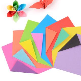 💋💋Folding Double Sided Coloured Paper-cut Material 15*15cm Origami Paper Square Kids Handmade DIY Scrapbooking Craft