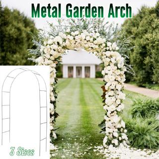 White Metal Iron Arch Way Assemble Door Wedding Party Bridal Prom Garden Floral Decor Party Supplies (3 Sizes)