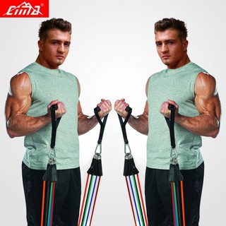 Resistance Bands 11 PCS Fitness loop ropes Tubes pull up Set Gym Equipment