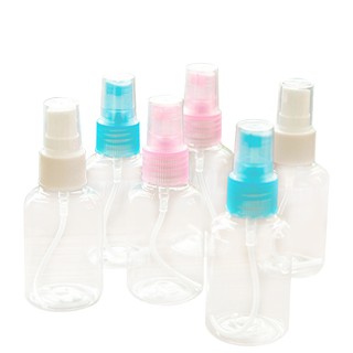 5pcs 50ML Empty Plastic Spray Bottle Perfume Transparent