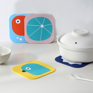 Cartoon Insulation Mat Table Mat Anti-Scalding Pot Mat Creative Household Cute Bowl Mat Non-Slip Cup Mat Coaster Placemat