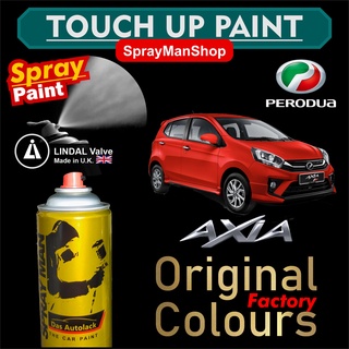 Perodua Axia Touch Up Paint (UK) Lindal Aerosol Valve 400ml Spray Paint All Factory Original Colours
