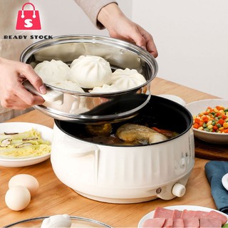 Rss_[26cm]NEW ARRIVAL MALAYSIA PLUG Non-Stick Electric Rice Cooker Control Button Multi Cooker With Steamer