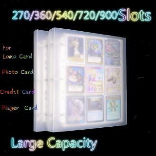 Big Capacity 270/360/540/720/900 Slots Lomo Card Album Photocard Holder Organizer Bag Credit Card Book Keeper