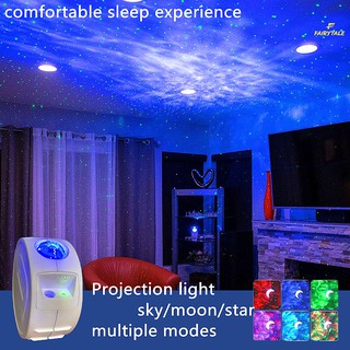 ★LED Ocean Star Projection Light Lamp Galaxy Nebula Night Light Sky Projector Light usb charging Deep Sleep Starlight Sleep Projection Light fairytale