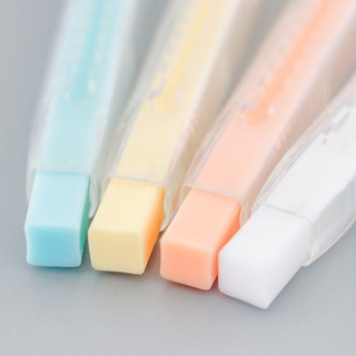 1 Set Japan Style Scalable Refills Eraser Knife Shape Rubber Eraser Set Office School Cute Supplies