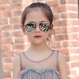 Ready Stock Kids Fashion Metal Frame Sunglasses Spek Budak Kids sunglasses