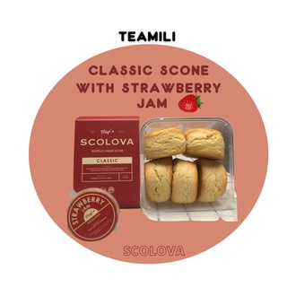 SCOLOVA CLASSIC Scone with Strawberry jam 🍓