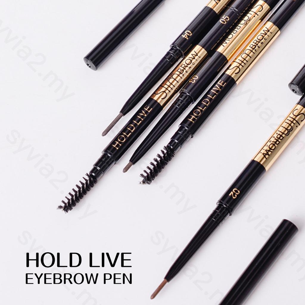 HOLDLIVE® Make Up Natural Double 5 Colors Waterproof Eyebrow Pencil With Eyebrow Brush