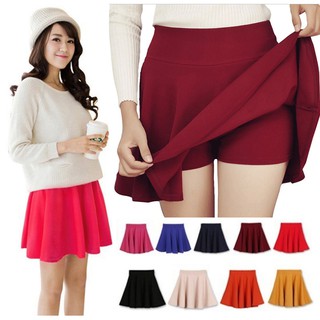 Zashion Colourful Pleated Skirt with Safety Pants