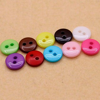 12.5mm Scrapbook Buttons 2 Holes DIY Craft