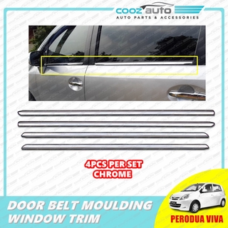Perodua Viva Window Trim Chrome Lining / Door Belt Moulding