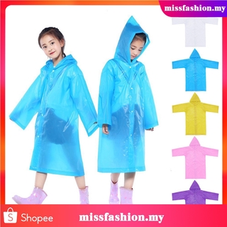 😍😍1PC Children Reusable Raincoats For 3-12 Years Old