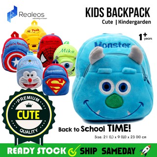 Realeos Cartoon Little Plush Bag Baby Backpack Kids Children Nursery - R676