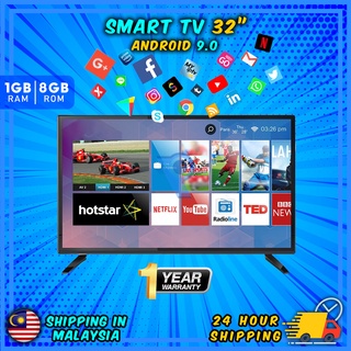 Smart TV 32 Inch Android TV/Wifi/YouTube/Netflix/DVB-T2