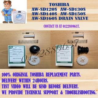 (ORIGINAL) TOSHIBA AW-SD120S / AW-SD130S / AW-SD140S / AW-SD150S / AW-SD160S Drain Valve