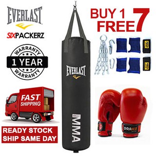 EVERLAST 170cm Boxing Muay Thai Training Punching Heavy Bag Beg MMA Sand bag 170cm Filled