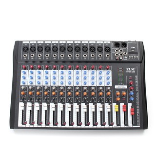 ELM CT-120S 12 Channel Professional Live Studio Audio Mixer USB Mixing Console (1)