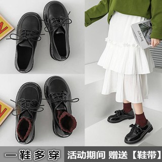 Women's shoes British wind small shoes retro casual thick-soled single shoes female students Korean version (1)