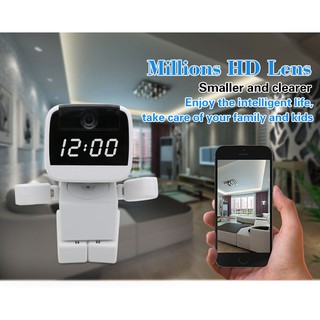 S8823Y-WR Time Robot Wifi IP Camera HD 720P 1MP Baby Monitor CCTV Night Vision