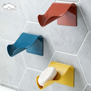 Creative Simplicity Suction Cup Soap Box Strong Sucker Drain Soap Box Soap Holder For Bathroom Shower Tool Soap Holder