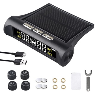 🔥Malaysia Ready Stock🔥 Smart Car TPMS Tyre Pressure Monitoring System Solar Power charging Digital L M1
