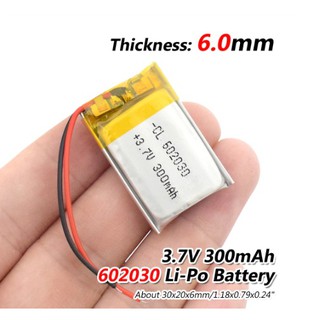 602030 can use 652030 3.7V 300mAh Lithium Polymer Li-Po with connector bateri battery pen Al Quran