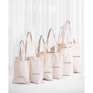 👜12oz👜white bag plain canvas bags handbag large capacity tote bags shopping bags cotton bags