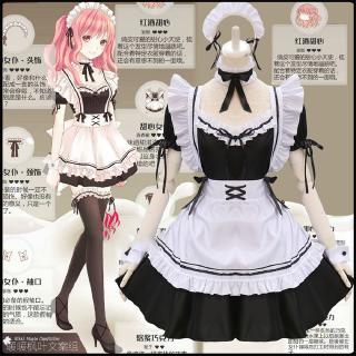 Wonder Warm Travel Red Wine Sweetheart Maid Outfit lolita Cute Maid Costume