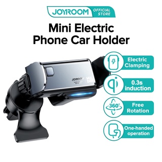 Joyroom Electric Car Phone Holder Auto-Clamping Cellphone Cradle Dashboard Automatic adjustment Air Vent Universal Mount For iPhone/Huawei/Xiaomi 360 degree rotation car electric bracket