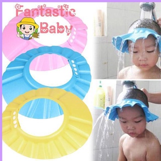 BABY Adjustable Baby Child Kids Shampoo Bath Shower Cap Hat Wash Hair Shield UDN9