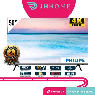 Philips 4K Uhd Smart Dvb-T2 Led Tv (50") 50Put6004/50Put6004S