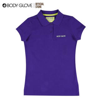 Body Glove Women's Polo Tee | 100% Pique Cotton | Short Sleeve | Bright Purple