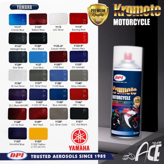 DPI Yamaha Motor Spray Paint Kromoto Motorcycle Colour Spray Paint/ YAMAHA Motorcycle Aerosol Spray_ LC135/ Y125Z_ 400ml (1)