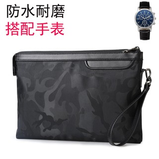 ✐✗Man hand bag caught wrist double the large capacity of Oxford nylon canvas fabric leisure tide