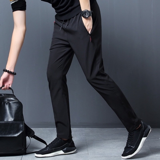 YYcmn 🐬 Jogger Pants Men Clothes KOREAN CASUAL long pants Elastic fabric Quick dry