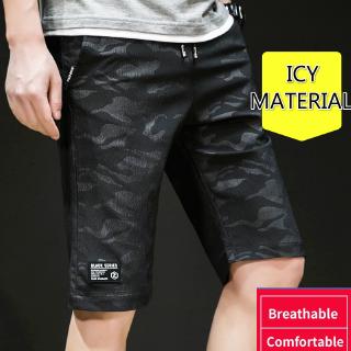 Men's Icy material Cool Shorts Plus Size Ultralight Shorts Floral Travel Beach Pants